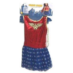 Rubie’s | Girl's  Wonder Woman Costume | Red & Blue | Size 4-6